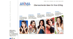 Desktop Screenshot of anima-event.de